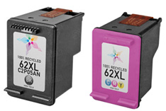 HP 62XL Ink Cartridges for Envy 5660, Envy 7640, OfficeJet 8040
